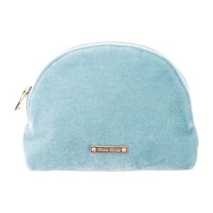 Miu Miu Parfums Sky Blue Velvet Cosmetic Bag